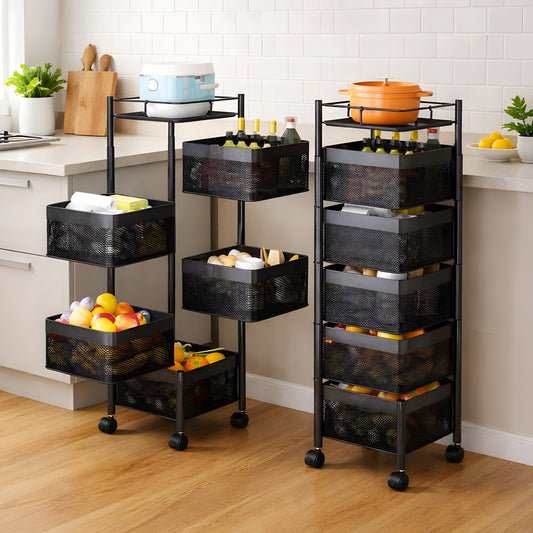 Multipurpose Kitchen Storage Rack with Wheels
