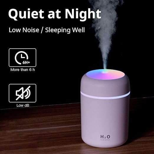 Colourful Night Light Humidifier ⚡