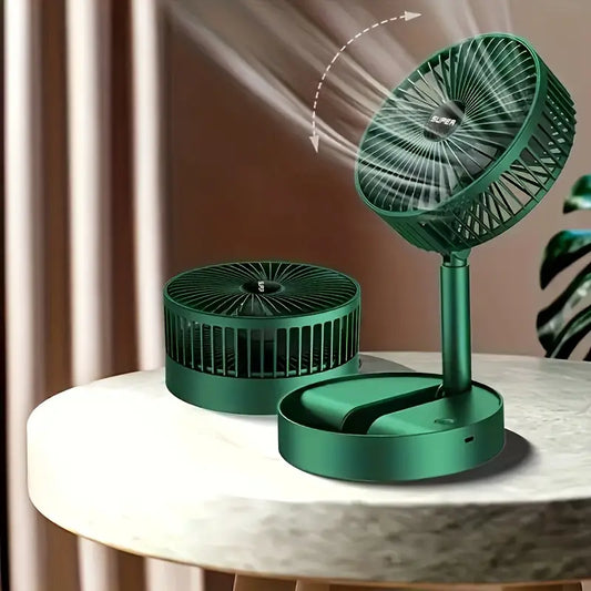 Powerful Rechargeable Folding Table Fan☢️