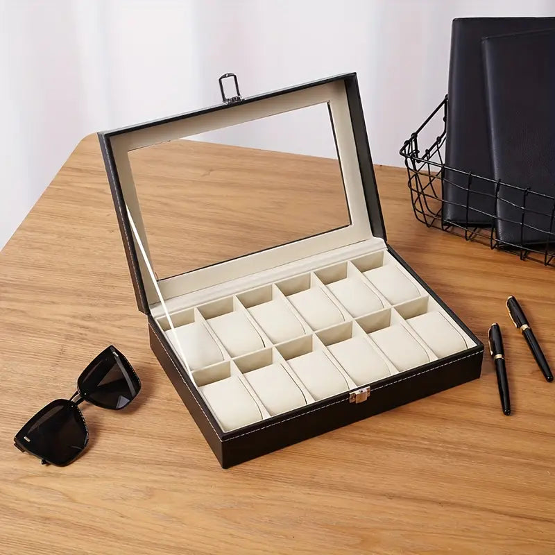 Luxury 10-Slot Watch Display Box ⌚