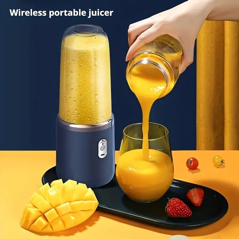 One Press Wireless Juicer + Glass🍹