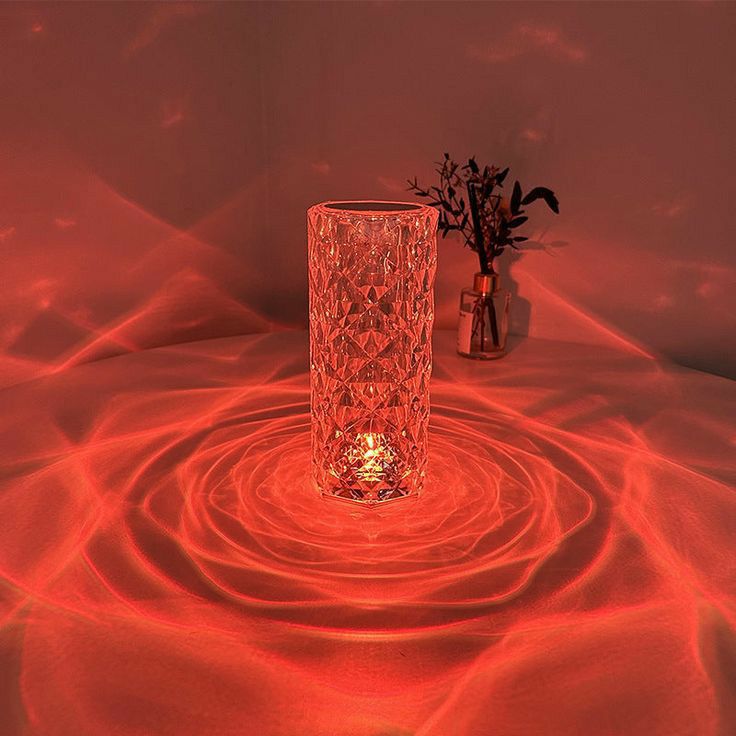 Rose Crystal Table Night Light