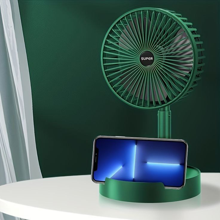 Powerful Rechargeable Folding Table Fan☢️