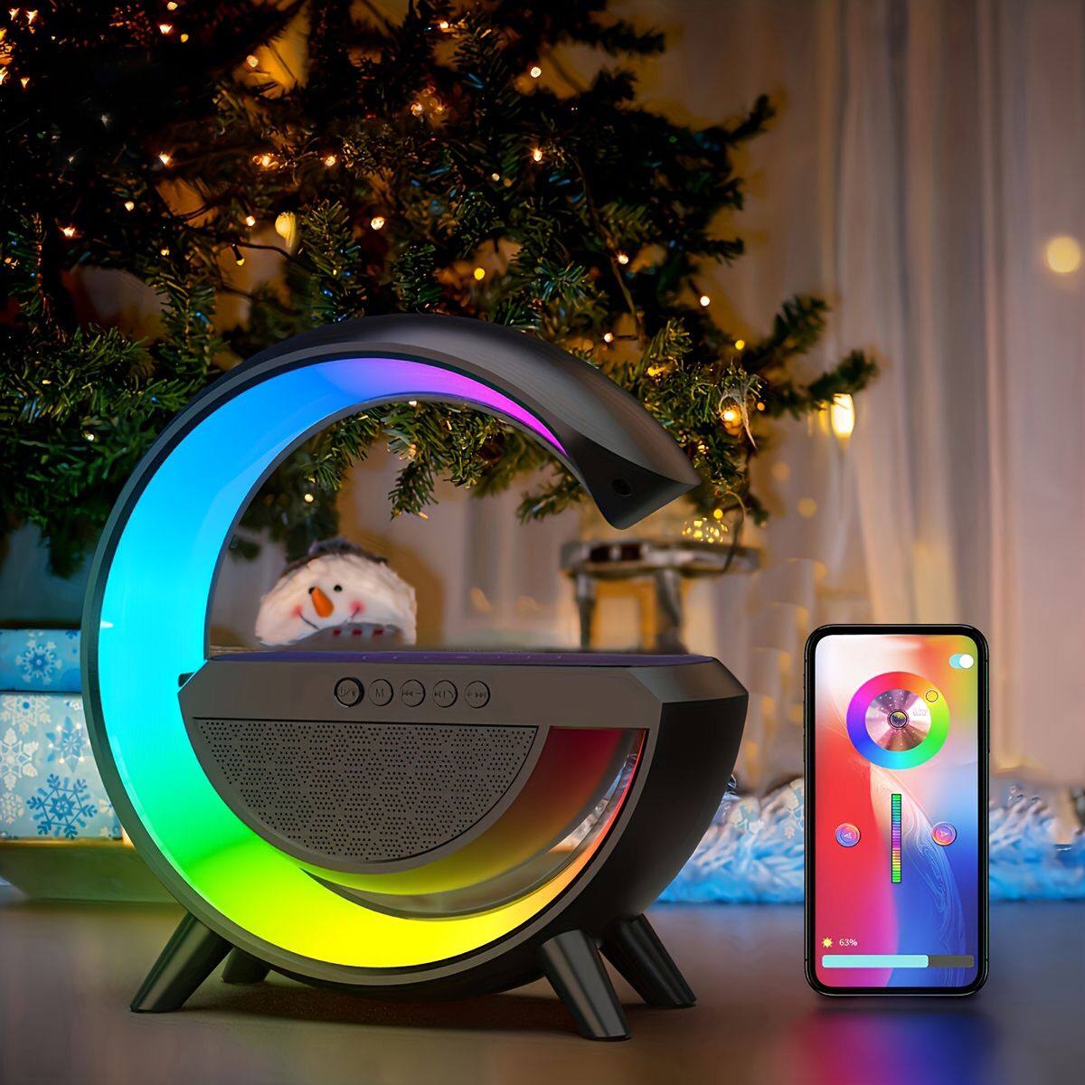 G Shape RGB Lamp + Speaker + Wireless Charger🌠