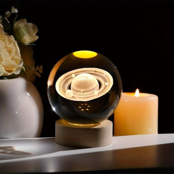 3D Galaxy Crystal Ball Night Lamp🪐