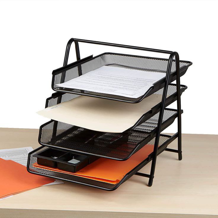 4 Tier Desktop Document Organizer Tray📁