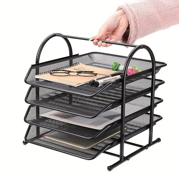 4 Tier Desktop Document Organizer Tray📁